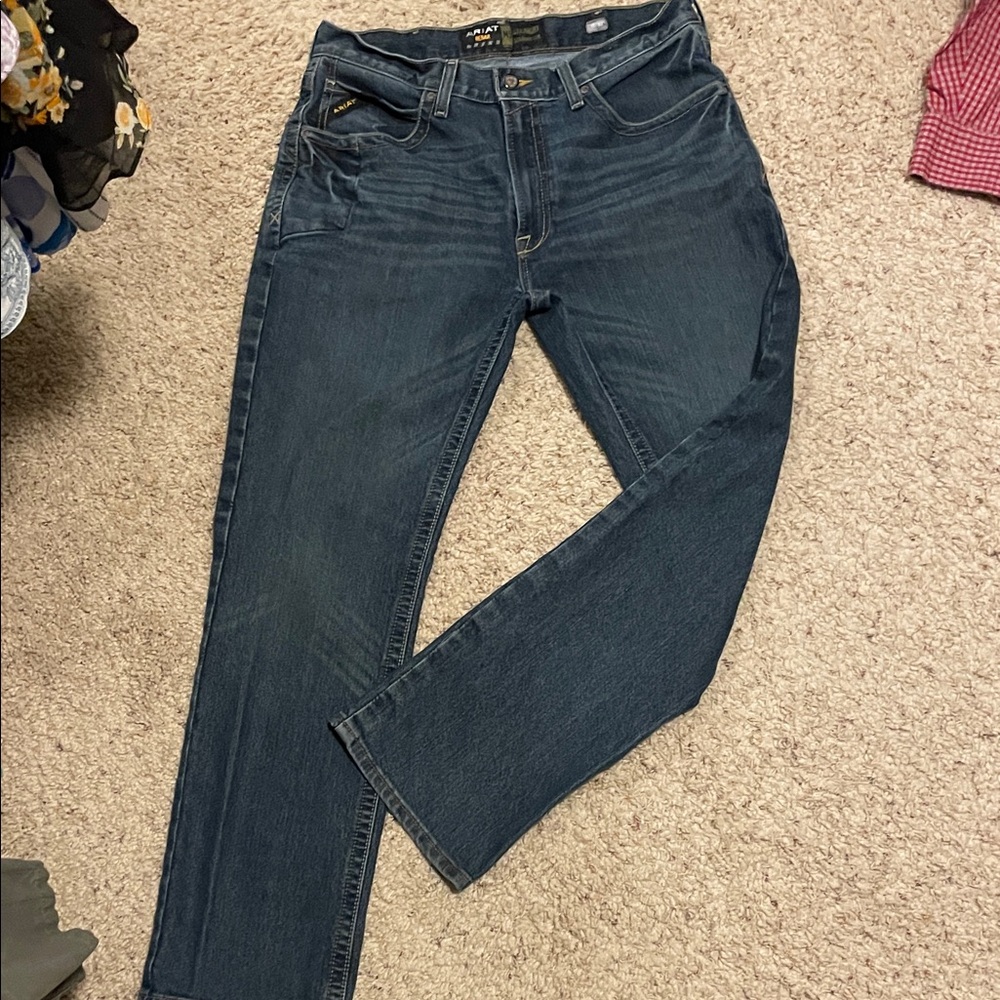 Ariat Men's Dark Blue Straight Jeans